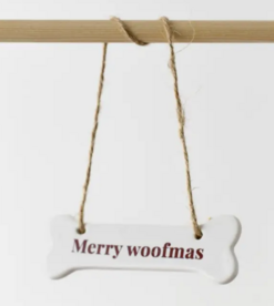 MERRY WOOFMAS - KERAMISCHE HANGER