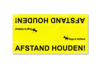 Medium waarschuwingssleeve geel | Afstand houden
