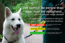 Medium waarschuwingssleeve rood | Niet aaien