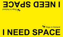 Grote waarschuwingssleeve geel | I NEED SPACE