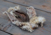 Konijnenoren met vacht | zak 150 gram