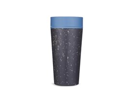 KOFFIEBEKER - CIRCULAR CUP | BLAUW/ZWART