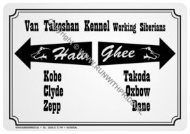 GEPERSONALISEERDE KENNEL OF STAL PLAAT 