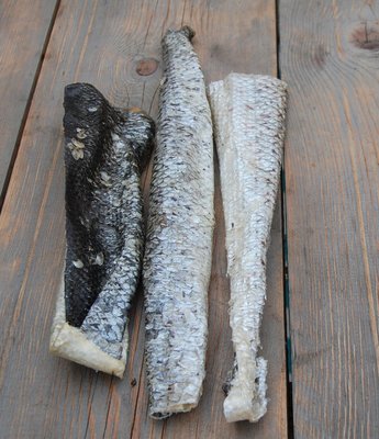 Zalmhuid lang, ca 30 cm