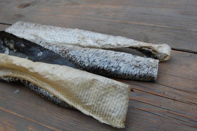 Zalmhuid lang, ca 30 cm