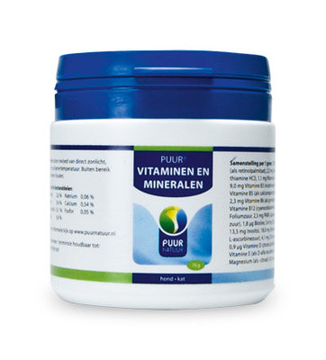 PUUR Vitaminen en mineralen, 75 gram | Hond - Kat