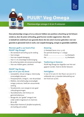 PUUR Veg Omega 250 ml | Hond - Kat - Paard