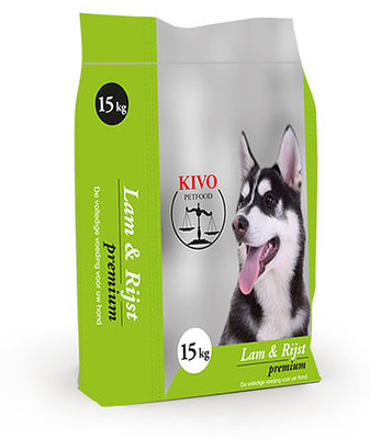 KIVO Lam & Rijst Geëxtrudeerd | 15 KG