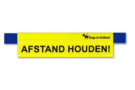 Medium waarschuwingssleeve geel | Afstand houden