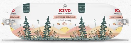 Kivo - Gestoomde Kip & Zalm - lang houdbaar