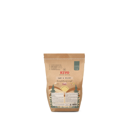 KIVO Lam & Rijst - Adult/Senior - koudgeperst | 4 KG