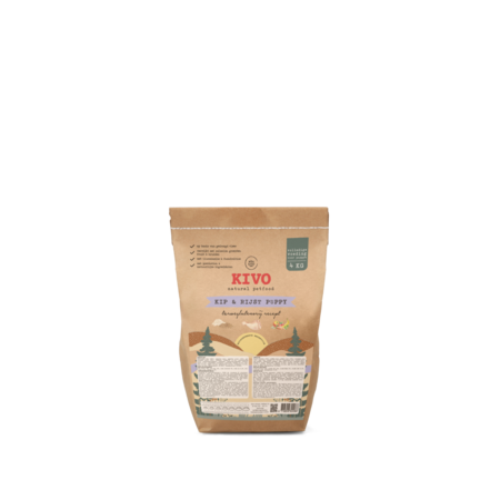 KIVO Kip & Rijst - Puppy, koudgeperst | 14 KG