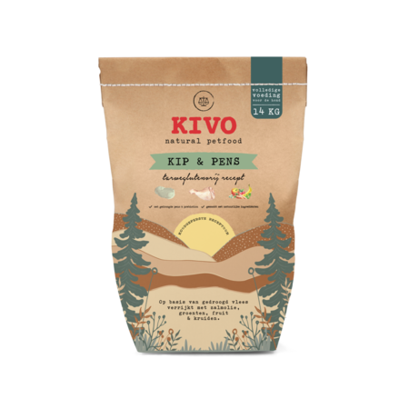 KIVO Kip & Pens - Adult - koudgeperst | 14 KG