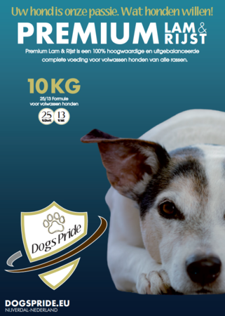 Dogs Pride Premium Lam & Rijst | 10 KG