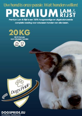 Dogs Pride Premium Lam & Rijst | 20 KG