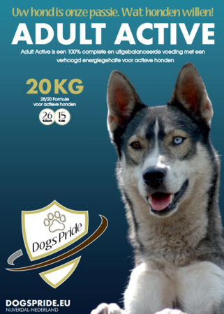 Dogs Pride Adult Active| 20 KG