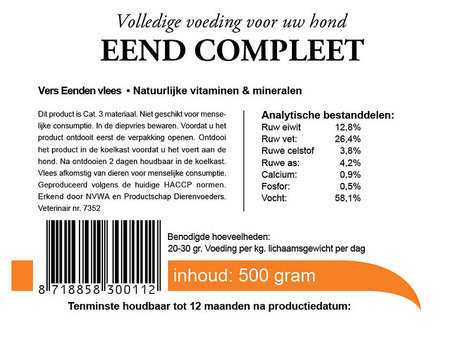 Eend Compleet | 500 gram
