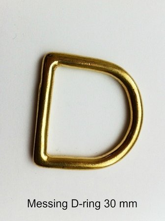 Messing D-ring