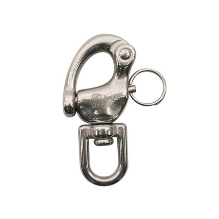 INOX Paniekhaak met wartel